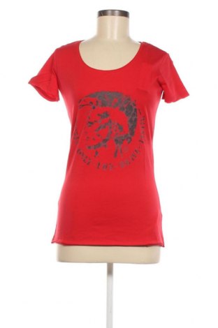 Γυναικείο t-shirt Diesel, Μέγεθος M, Χρώμα Κόκκινο, Τιμή 50,47 €