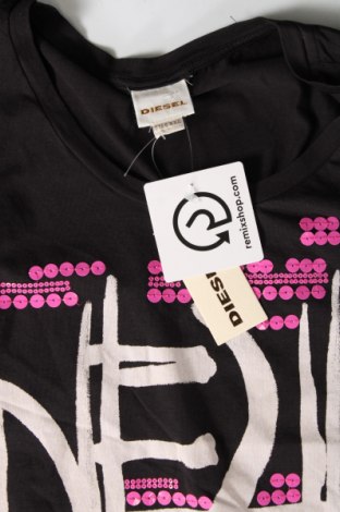 Γυναικείο t-shirt Diesel, Μέγεθος XXS, Χρώμα Μαύρο, Τιμή 70,10 €