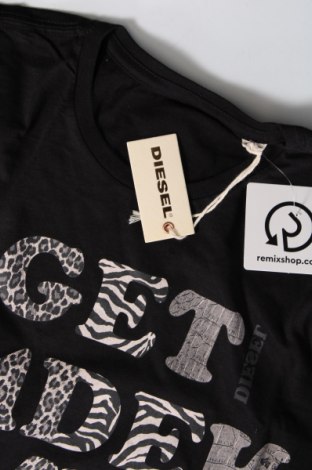 Γυναικείο t-shirt Diesel, Μέγεθος S, Χρώμα Μαύρο, Τιμή 37,85 €