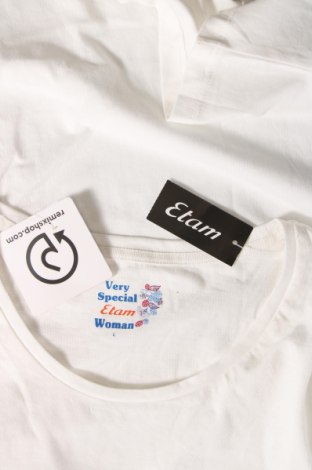 Γυναικείο t-shirt Etam, Μέγεθος L, Χρώμα Λευκό, Τιμή 17,01 €