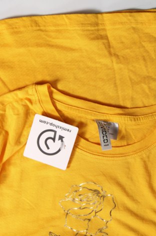 Дамска тениска H&M Divided, Размер M, Цвят Жълт, Цена 13,00 лв.