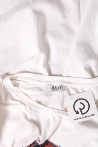 Γυναικείο t-shirt Liu Jo, Μέγεθος M, Χρώμα Λευκό, Τιμή 33,25 €