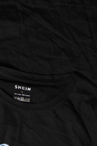 Дамска тениска SHEIN, Размер L, Цвят Черен, Цена 13,00 лв.
