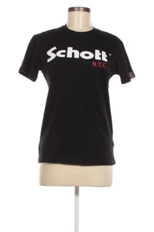 Дамска тениска Schott, Размер S, Цвят Черен, Цена 32,64 лв.