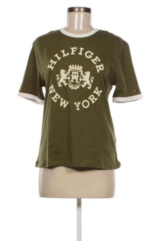 Γυναικείο t-shirt Tommy Hilfiger, Μέγεθος M, Χρώμα Πράσινο, Τιμή 50,72 €