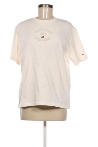 Γυναικείο t-shirt Tommy Jeans, Μέγεθος M, Χρώμα  Μπέζ, Τιμή 32,97 €
