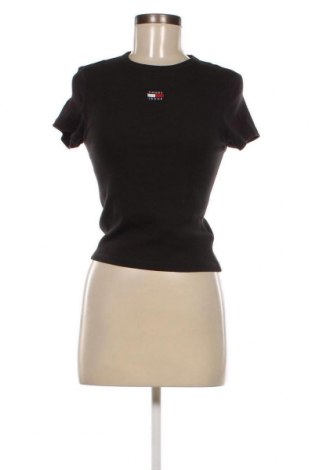 Γυναικείο t-shirt Tommy Jeans, Μέγεθος S, Χρώμα Μαύρο, Τιμή 32,97 €