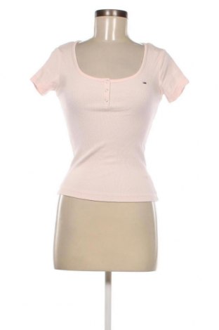 Γυναικείο t-shirt Tommy Jeans, Μέγεθος XS, Χρώμα Ρόζ , Τιμή 30,43 €