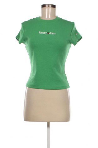 Damen T-Shirt Tommy Jeans, Größe XS, Farbe Grün, Preis 28,04 €