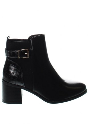 Γυναικεία μποτάκια Ideal Shoes, Μέγεθος 38, Χρώμα Μαύρο, Τιμή 14,47 €