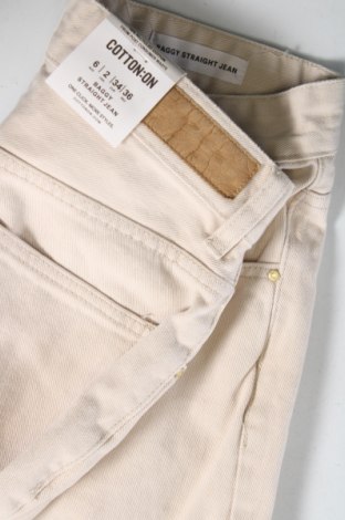 Damskie jeansy Cotton On, Rozmiar XS, Kolor Beżowy, Cena 91,96 zł