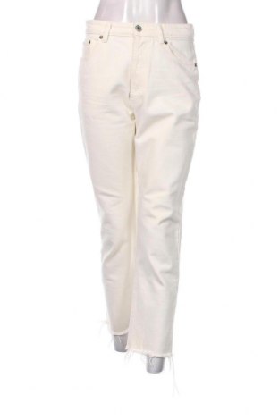 Дамски дънки Zara, Размер M, Цвят Екрю, Цена 11,99 лв.