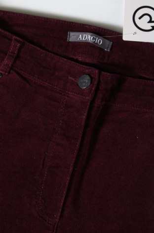 Γυναικείο κοτλέ παντελόνι Adagio, Μέγεθος XXL, Χρώμα Κόκκινο, Τιμή 7,50 €