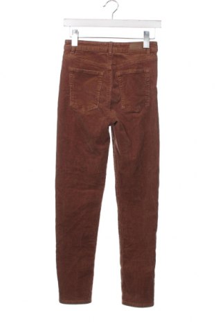 Pantaloni de velvet de femei Pull&Bear, Mărime S, Culoare Maro, Preț 74,00 Lei