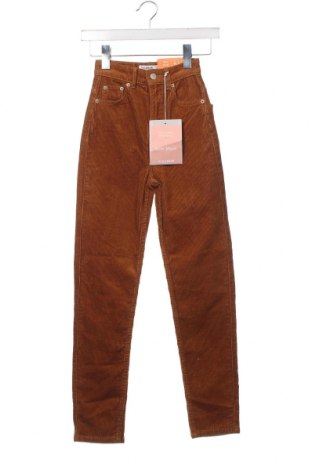 Дамски джинси Pull&Bear, Размер XXS, Цвят Кафяв, Цена 23,52 лв.