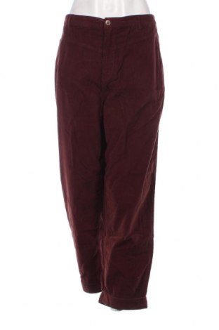 Γυναικείο κοτλέ παντελόνι Sheego, Μέγεθος XXL, Χρώμα Κόκκινο, Τιμή 8,52 €