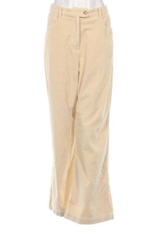 Pantaloni de velvet de femei United Colors Of Benetton, Mărime M, Culoare Bej, Preț 54,37 Lei