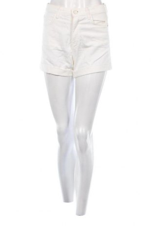 Дамски къс панталон Bershka, Размер XS, Цвят Бял, Цена 6,08 лв.