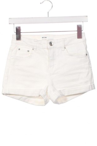 Дамски къс панталон Bershka, Размер XS, Цвят Бял, Цена 8,93 лв.