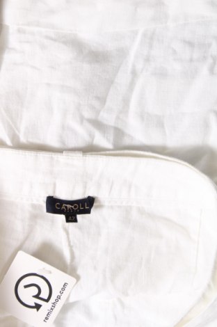 Γυναικείο κοντό παντελόνι Caroll, Μέγεθος L, Χρώμα Λευκό, Τιμή 21,03 €