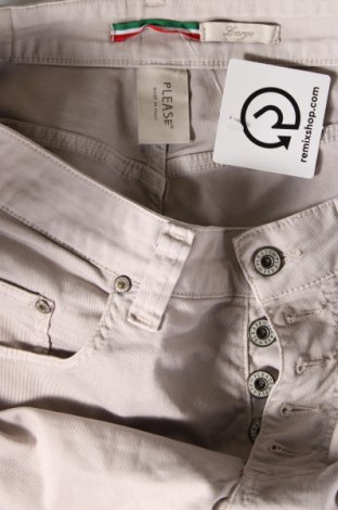 Γυναικείο κοντό παντελόνι Please, Μέγεθος L, Χρώμα Γκρί, Τιμή 8,41 €