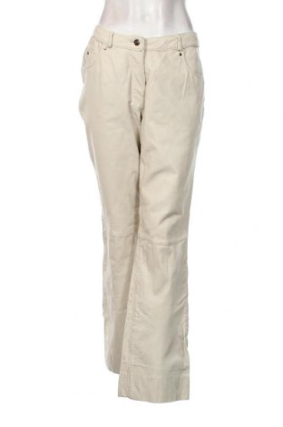Γυναικείο παντελόνι δερμάτινο, Μέγεθος L, Χρώμα  Μπέζ, Τιμή 25,66 €