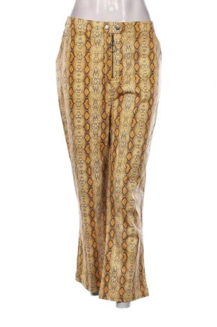 Γυναικείο παντελόνι δερμάτινο ASOS, Μέγεθος L, Χρώμα Κίτρινο, Τιμή 4,62 €