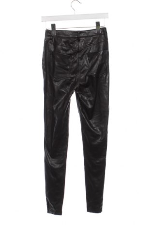 Дамски кожен панталон Fb Sister, Размер S, Цвят Черен, Цена 29,01 лв.
