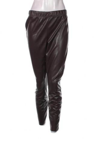 Γυναικείο παντελόνι δερμάτινο H&M, Μέγεθος XXL, Χρώμα Καφέ, Τιμή 22,59 €