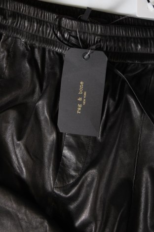 Дамски кожен панталон Rag & Bone, Размер M, Цвят Черен, Цена 355,80 лв.