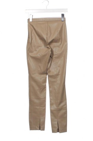 Dámské kožené kalhoty  Zara, Velikost XS, Barva Béžová, Cena  247,00 Kč