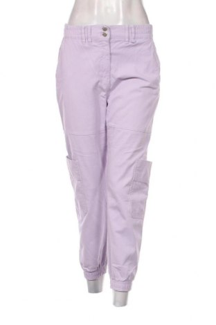 Дамски панталон Bershka, Размер S, Цвят Лилав, Цена 13,92 лв.