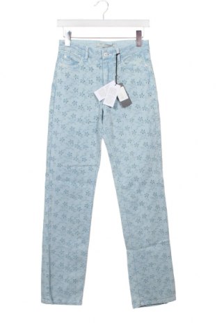 Дамски панталон Guess, Размер XS, Цвят Син, Цена 152,59 лв.