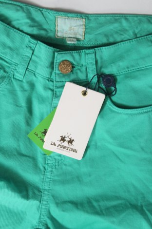 Дамски панталон La Martina, Размер M, Цвят Зелен, Цена 191,00 лв.