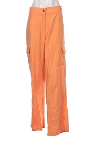 Pantaloni de femei Lefties, Mărime XL, Culoare Portocaliu, Preț 62,04 Lei
