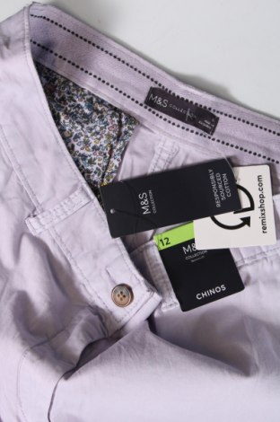 Дамски панталон Marks & Spencer, Размер M, Цвят Лилав, Цена 54,00 лв.