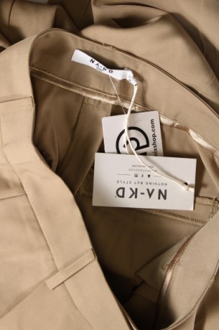 Dámské kalhoty  NA-KD, Velikost M, Barva Béžová, Cena  1 261,00 Kč