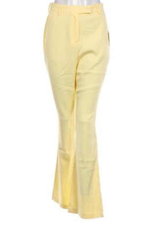 Pantaloni de femei NA-KD, Mărime S, Culoare Galben, Preț 54,37 Lei