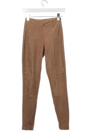 Дамски панталон Zara, Размер XS, Цвят Бежов, Цена 20,00 лв.