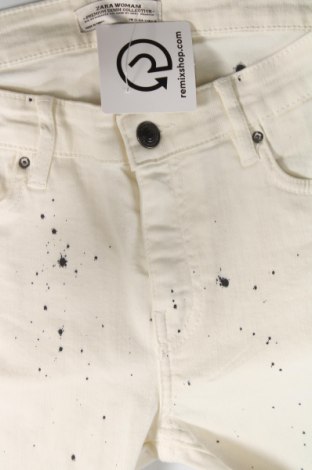 Дамски панталон Zara, Размер S, Цвят Екрю, Цена 40,00 лв.