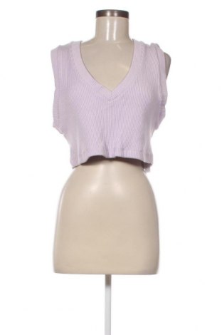 Γυναικείο αμάνικο μπλουζάκι Bershka, Μέγεθος L, Χρώμα Βιολετί, Τιμή 10,83 €