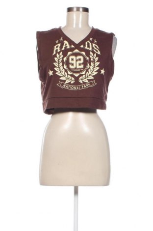 Γυναικείο αμάνικο μπλουζάκι Fb Sister, Μέγεθος M, Χρώμα Καφέ, Τιμή 3,06 €