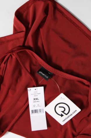 Γυναικείο αμάνικο μπλουζάκι Gina Tricot, Μέγεθος XXL, Χρώμα Κόκκινο, Τιμή 6,96 €