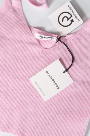 Γυναικείο αμάνικο μπλουζάκι Glamorous, Μέγεθος M, Χρώμα Ρόζ , Τιμή 10,32 €