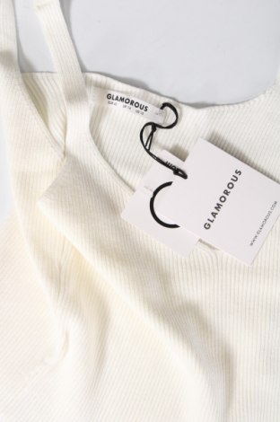 Γυναικείο αμάνικο μπλουζάκι Glamorous, Μέγεθος L, Χρώμα Λευκό, Τιμή 8,52 €