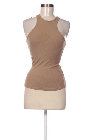 Γυναικείο αμάνικο μπλουζάκι H&M, Μέγεθος XS, Χρώμα  Μπέζ, Τιμή 3,78 €