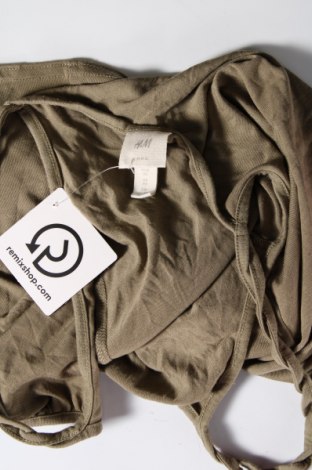 Γυναικείο αμάνικο μπλουζάκι H&M, Μέγεθος XS, Χρώμα Πράσινο, Τιμή 2,65 €
