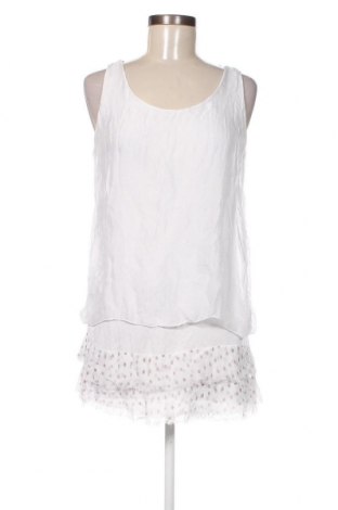 Γυναικείο αμάνικο μπλουζάκι Made In Italy, Μέγεθος S, Χρώμα Λευκό, Τιμή 8,04 €