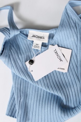 Γυναικείο αμάνικο μπλουζάκι Monki, Μέγεθος XS, Χρώμα Μπλέ, Τιμή 8,42 €