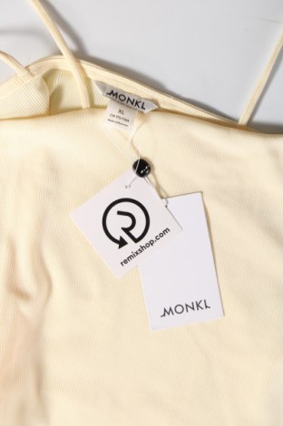 Γυναικείο αμάνικο μπλουζάκι Monki, Μέγεθος XL, Χρώμα Κίτρινο, Τιμή 6,56 €